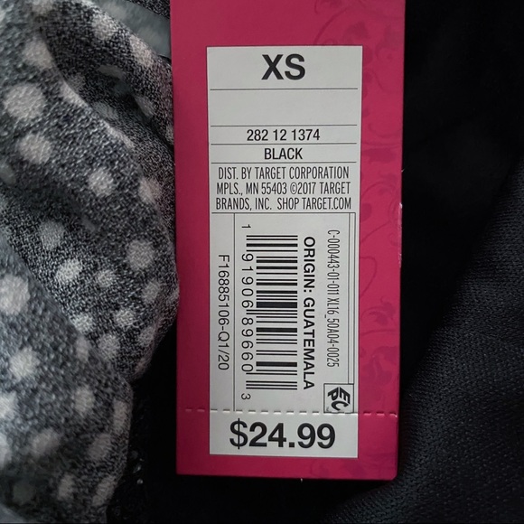 NWT Ruched Chest Above Knee Polkadot Dress - Picture 8 of 12